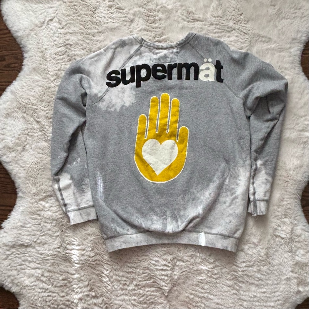 Freecity Supervintage Bleachout Supermat Open Hand Sweatshirt